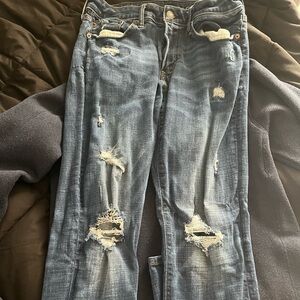 American Eagle Outfitters Distressed Blue Jeans